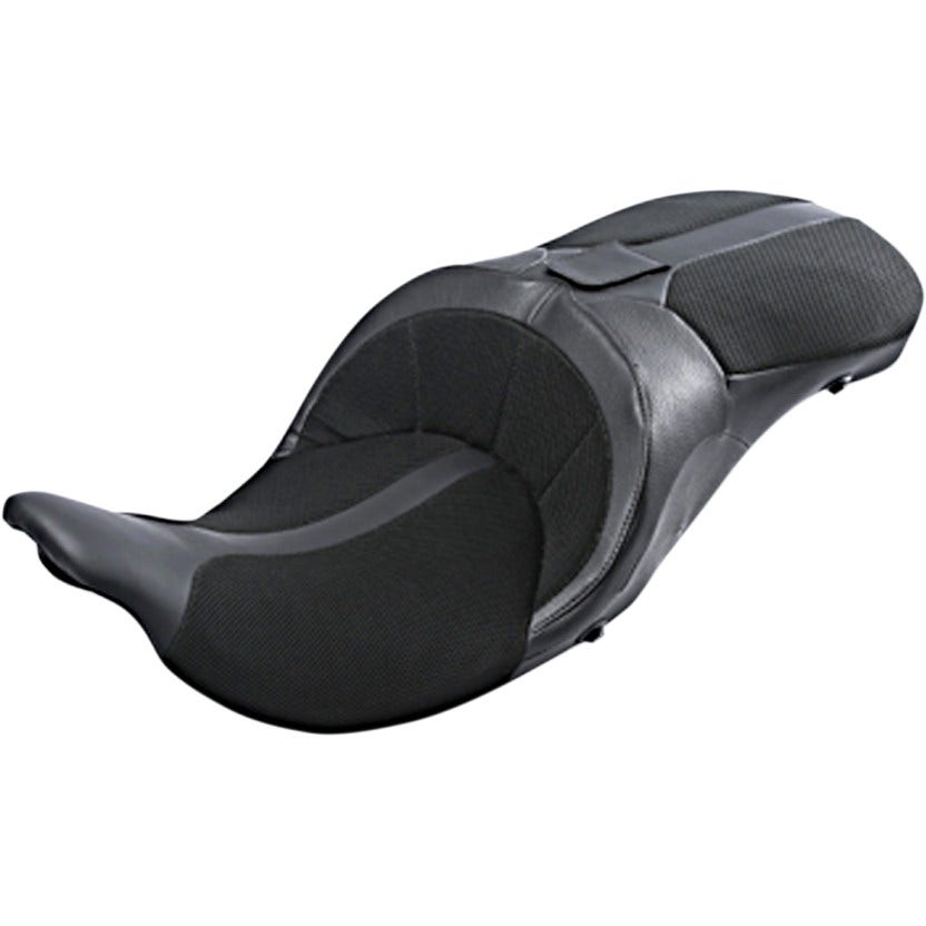 Danny Gray TourIST 2-up Air Seat Black Spacer Mesh Airhawk Harley 08-17 FLH/T