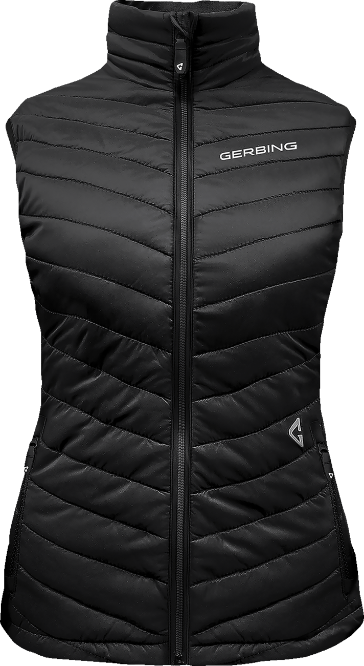 Gerbing Heated Clothing Womens 7V Khione Puffer Heated Vest 2.0 - Black