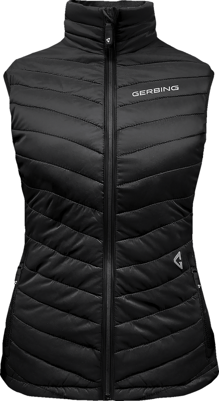 Gerbing Heated Clothing Womens 7V Khione Puffer Heated Vest 2.0 - Black
