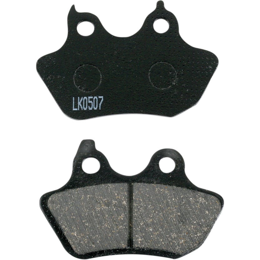 EBC Organic Rear Brake Pads Polished Rotor Harley 06-07 FXST 07 FLSTF Softail