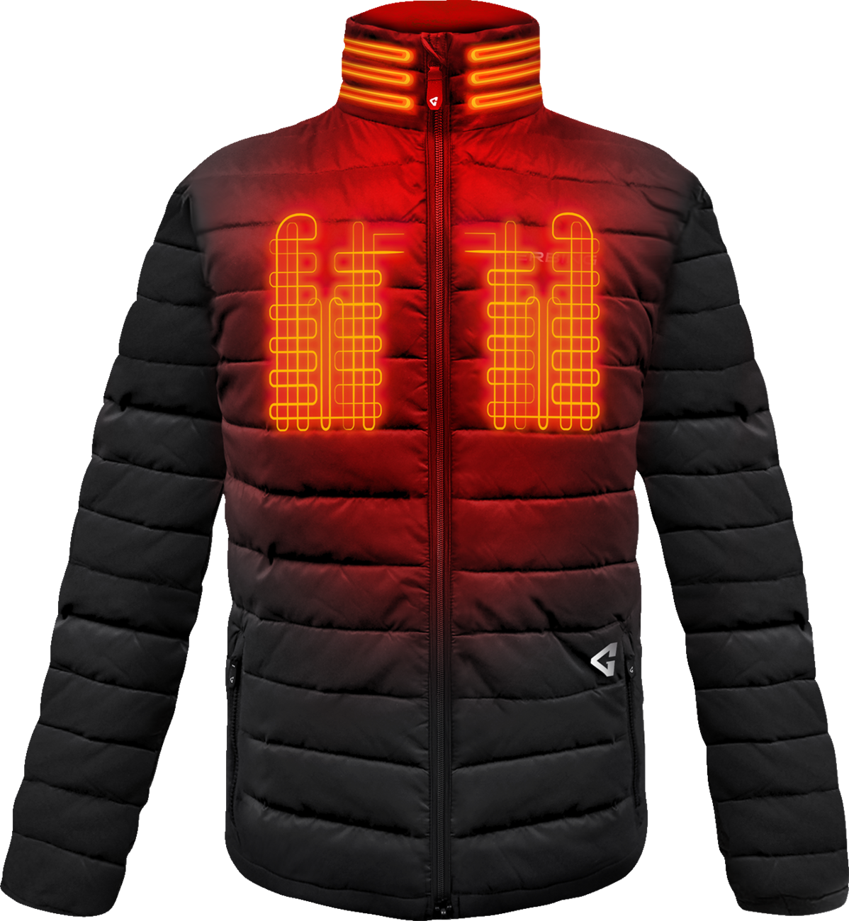 Gerbing Heated Clothing Mens 7V Khione Insulated Heated Puffer Jacket 2.0 - Black