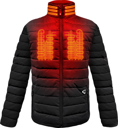 Gerbing Heated Clothing Mens 7V Khione Insulated Heated Puffer Jacket 2.0 - Black