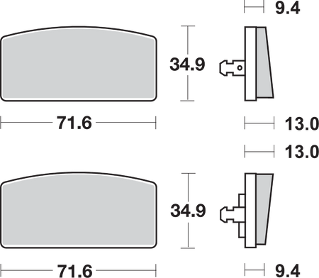SBS Street Ceramic Organic Brake Pads for Select 1973-2024 BMW Models