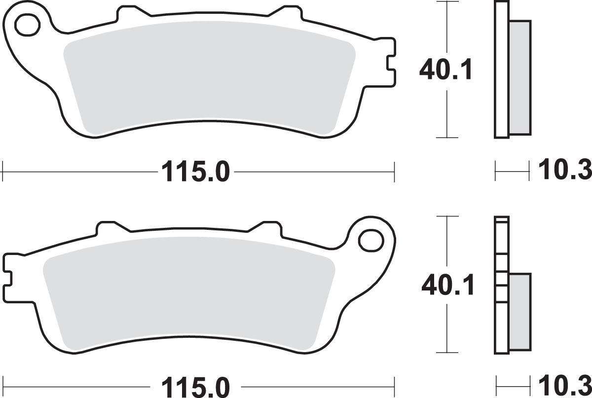 SBS Street Excel Sintered Brake Pads for Select 1977-2026 Honda Models
