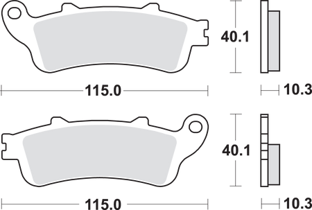 SBS Street Excel Sintered Brake Pads for Select 1977-2026 Honda Models