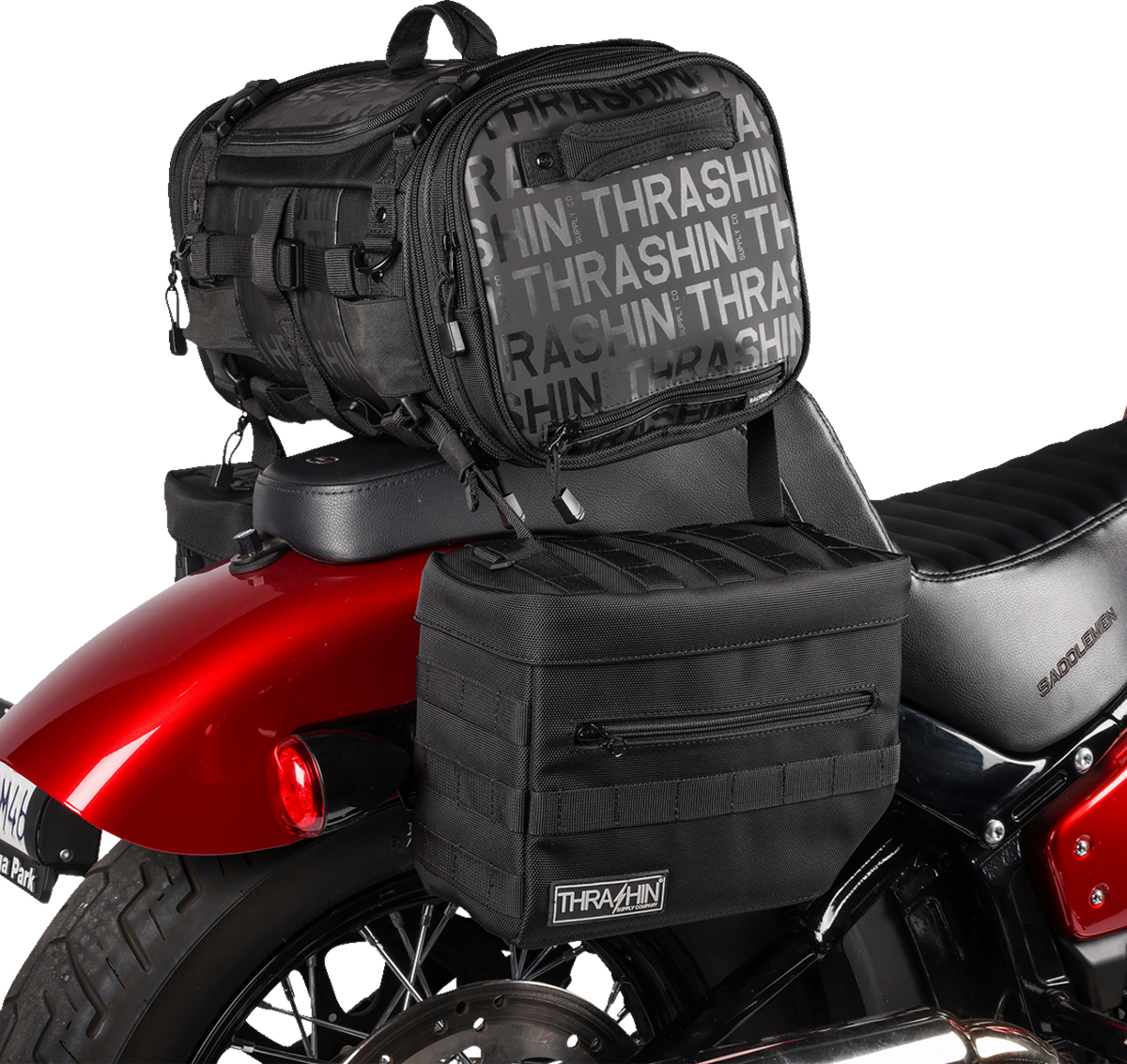 Thrashin Supply Co. Bag/Luggage Strap Kit - Black