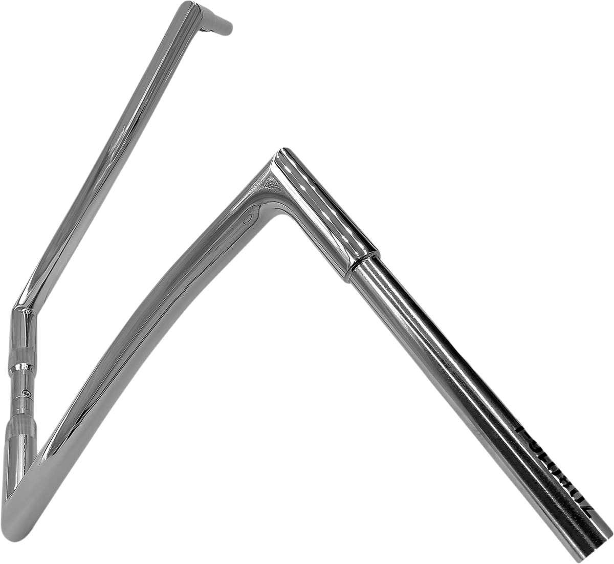 FBI Fat Baggers 1-1/4" EZ Flat Top Handlebars for FLTR '23-'25 / FLHR '18-'25 - Chrome / 16"