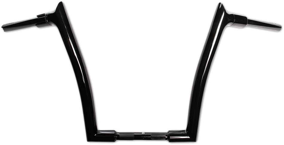 FBI Fat Baggers 1-1/2" EZ Pointed Top Handlebars for 08-16 FLHR, 08-13 FLTR - Black / 14"
