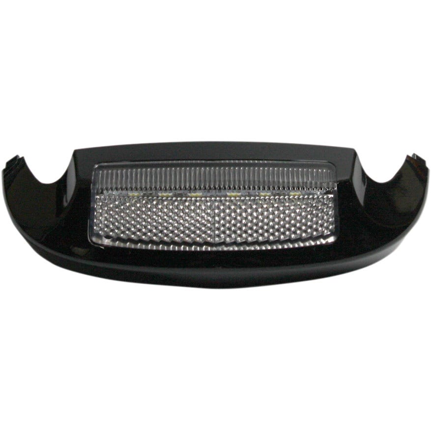 Custom Dynamics Black Front Fender Tip White LED Amber Lens Harley 14-15 FLH/T