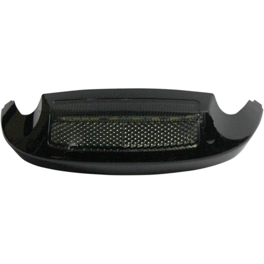 Custom Dynamics Black Front Fender Tip White LED Smoke Lens Harley 14-15 FLH/T