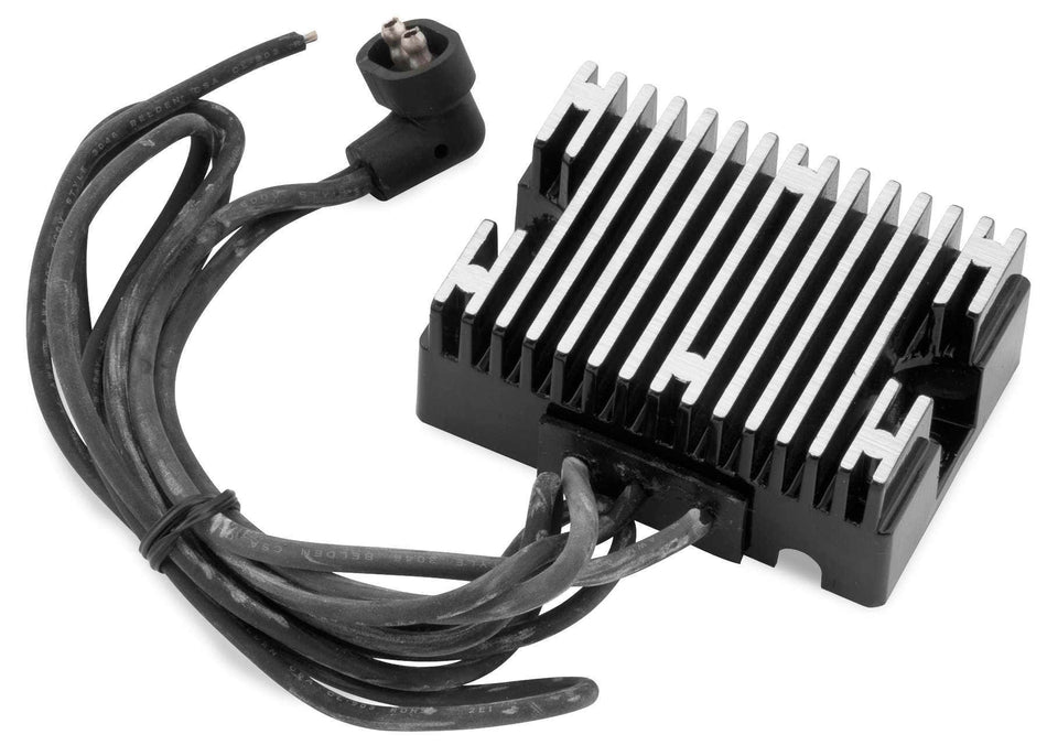 Twin Power Black Voltage Regulator Harley 89-99 EVO Big Twin Repl OE 74519-88