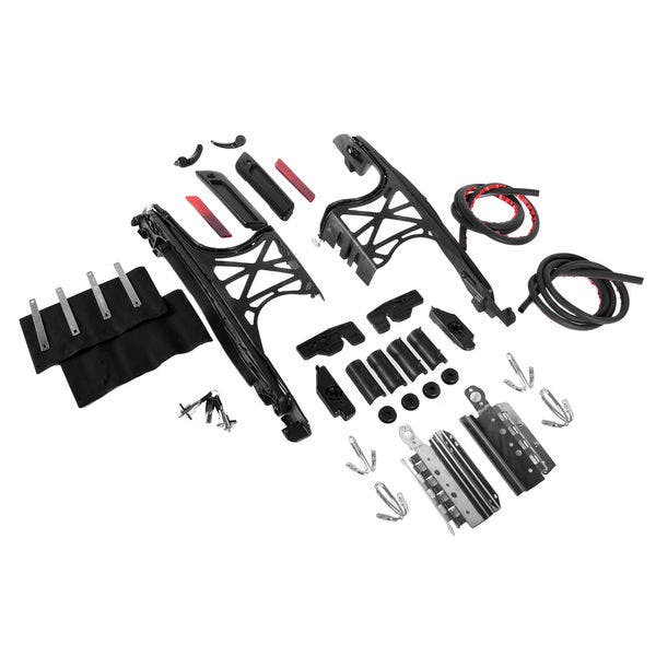 Hogworkz HW131374 Black 1-Touch Saddlebag Mounting Hardware Kit 14-22 Harley