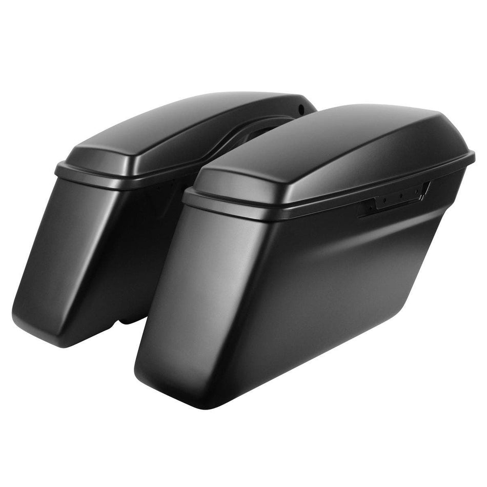Hogworkz OEM Length Saddlebags w/ Lids Harley '14-'19 FLH - Denim Black
