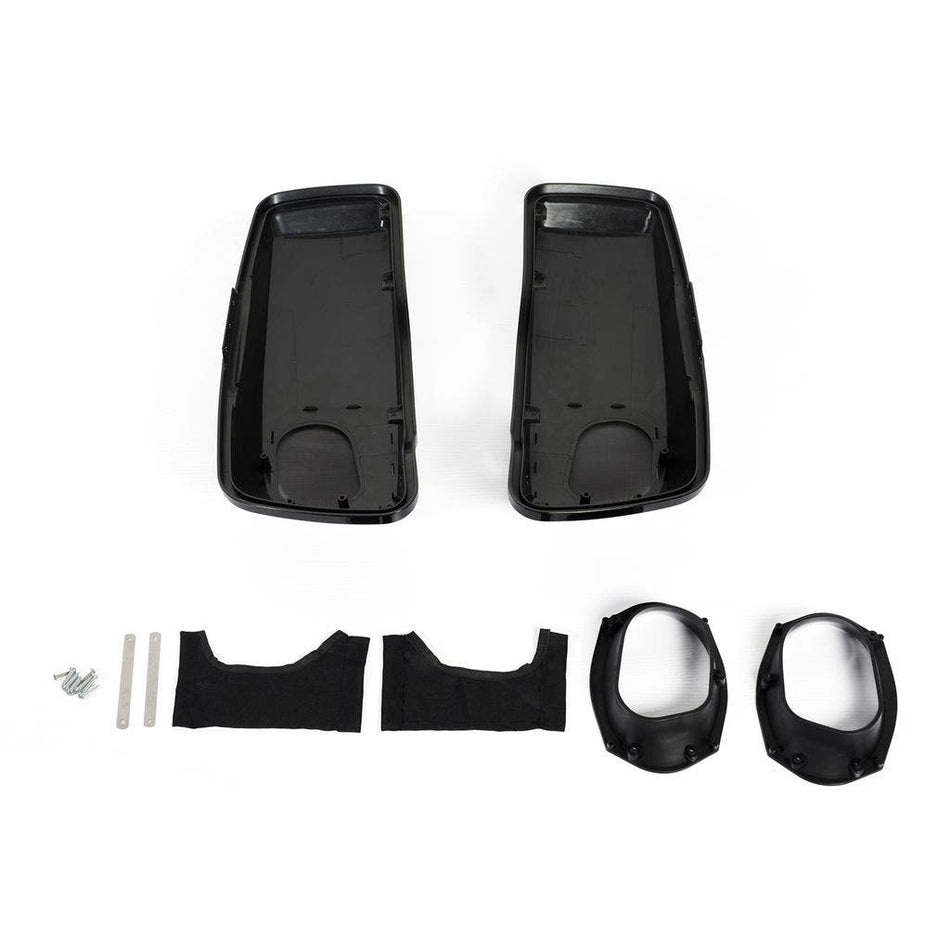 Hogworkz Vivid Black 6" x 9" Speaker Lids Harley Touring '14-'20 Saddlebags
