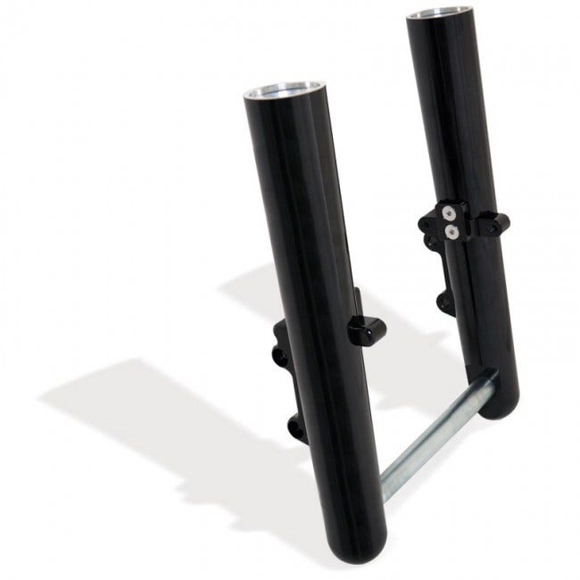 Arlen Ness Hot Fork Legs Lower Sliders Single Side Smooth Black Harley 08-13 FLH