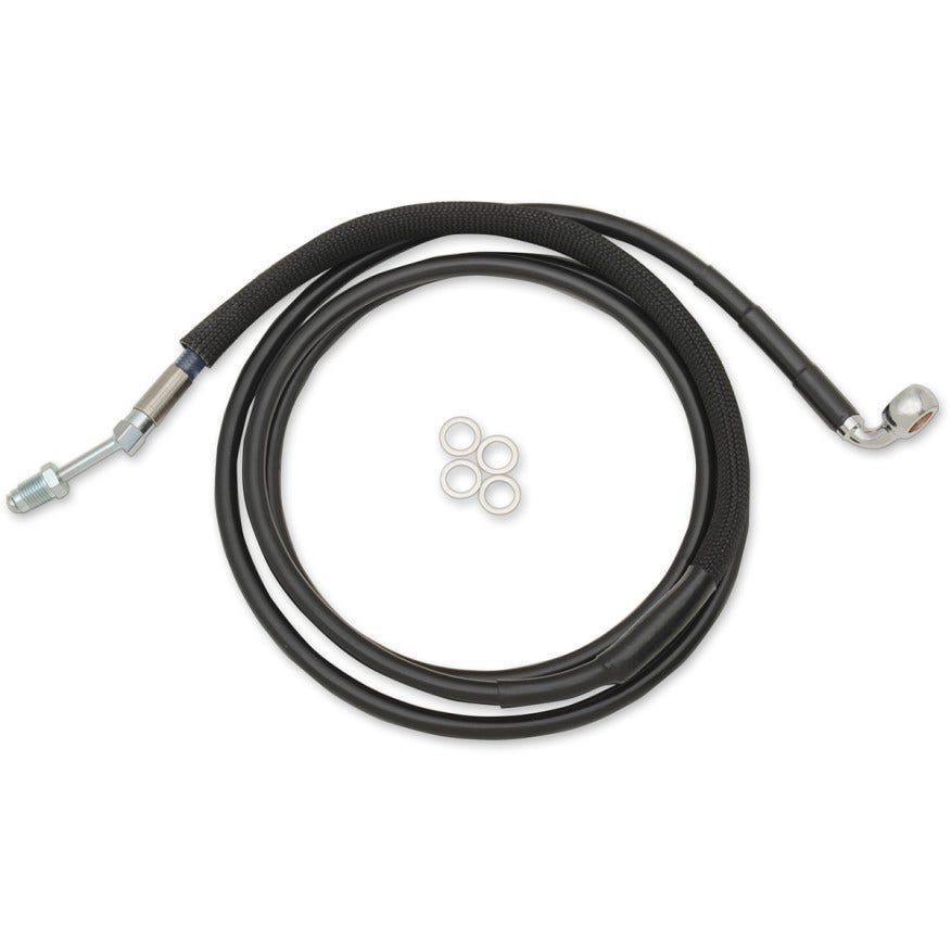 Drag Black Braided Extended Plus + 4 Hydraulic Clutch Line Cable FLTRX 17-18