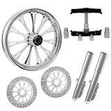 RC Components 23" Wheel Tire Rotor w/ Raked Triple Trees Lowers & Sliders