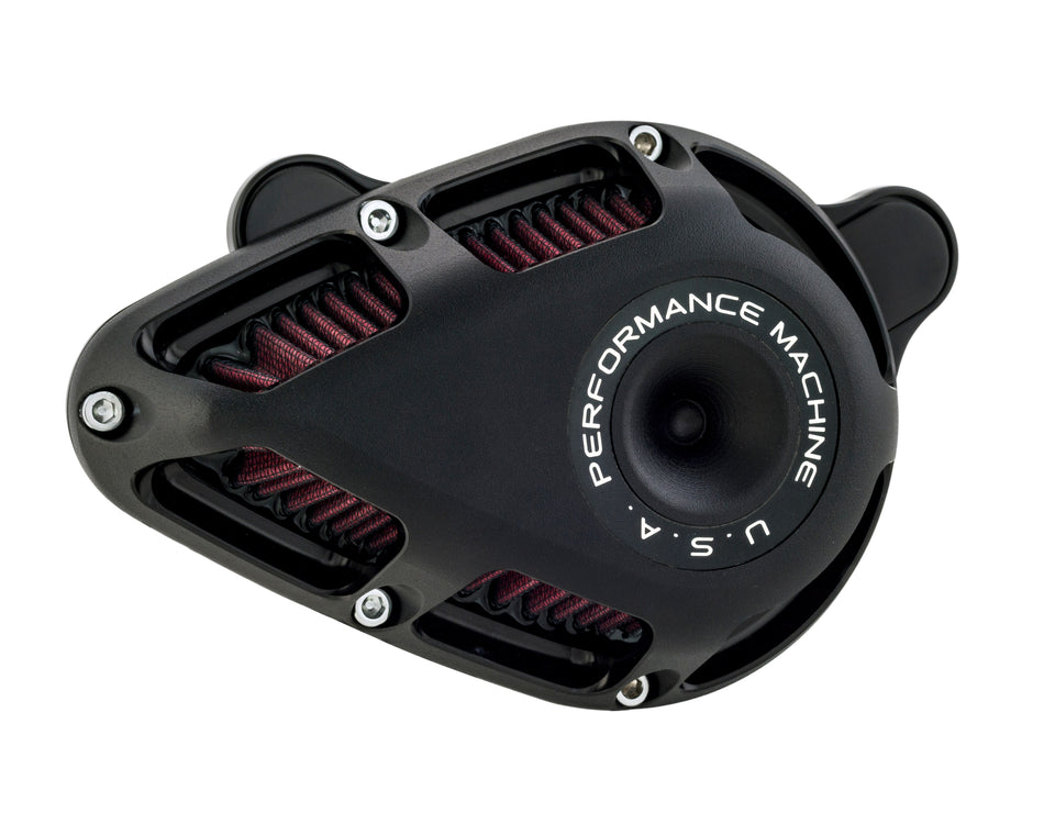 Performance Machine Black Ops Jet Stage 1 Air Cleaner for Harley Big Twin 93-15 - 0206-2112-SMB