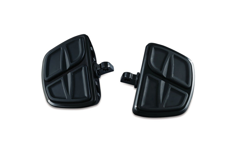 Kuryakyn Gloss Black Kinetic Mini Boards w/ Male Mount Adapters Harley Goldwing