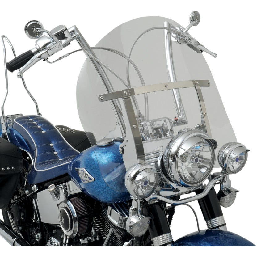 Klock Werks Clear 17" Flare Billboard Replacement Windshield Harley FLST Softail