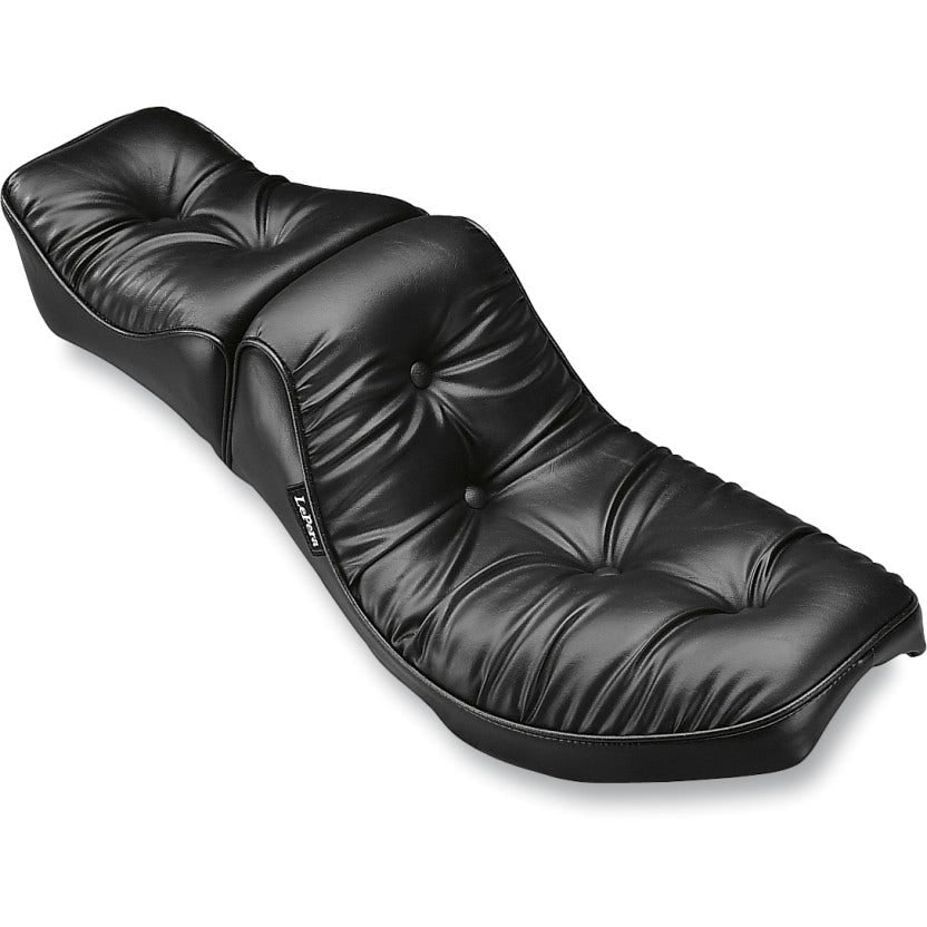 Le Pera L-132 Regal Plush Pillow 2 Up Seat Harley Big Twin FX FL FLH 64-84