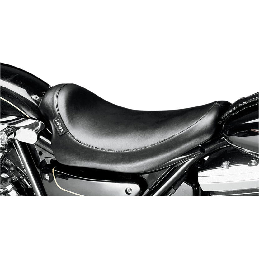 Le Pera L-858 Smooth Black Low Profile Silhouette Solo Seat Harley FXR 82-00