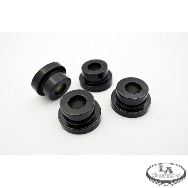 La Choppers Triple Tree Black 5 Degree Angled Rider Bushing Kit for Harley | LA-7400-00B