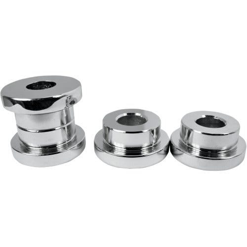La Choppers Chrome Solid Handlebar Riser Bushings Harley Big Twin 84-16