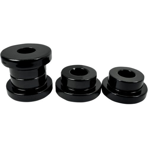 La Choppers Gloss Black Solid Handlebar Riser Bushings Harley Big Twin 84-16