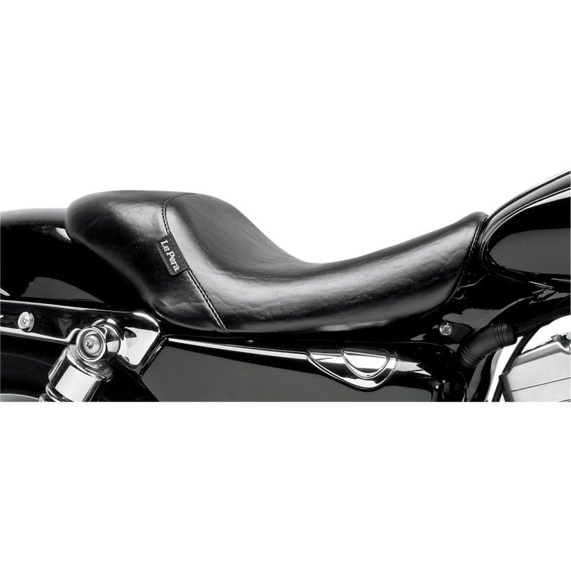 Le Pera Bare Bones Series Black Smooth Solo Seat 4 Harley 07-09 XL W/4.5 Gal Tank