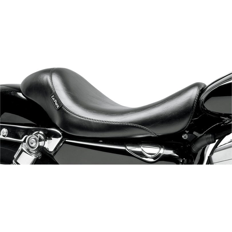 Le Pera Silhouette Smooth Solo Seat 4 Harley 07-09 XL W/4.5 Gallon Tank