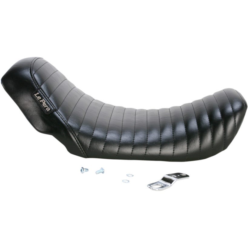 Le Pera LK-001 Vinyl Bare Bones Solo Seat 06-17 Harley Dyna