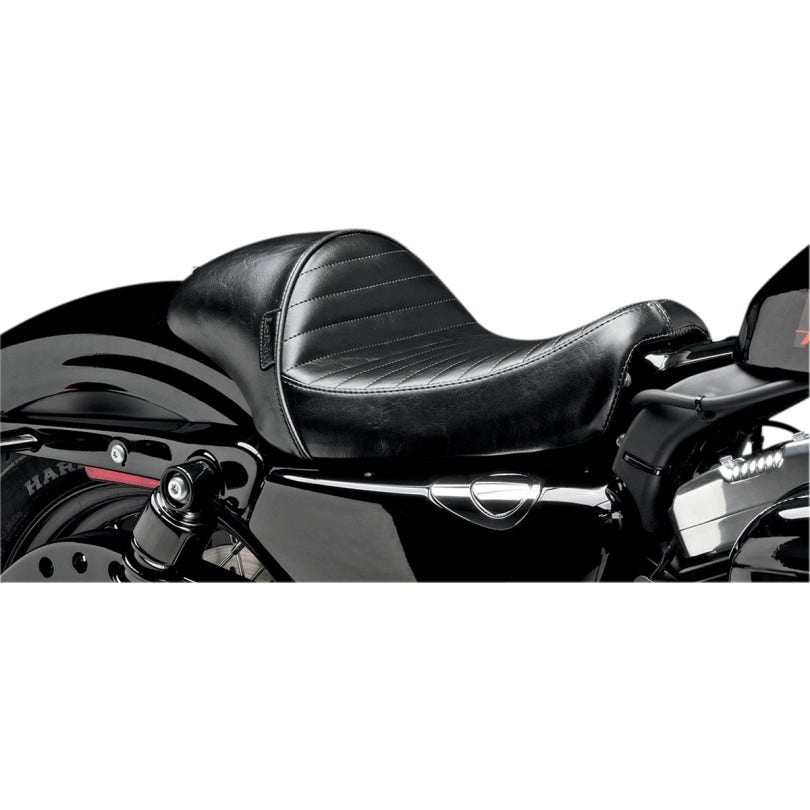Le Pera Stubs Café Pleated Seat 4 Harley 04-06/10-22 XL Models