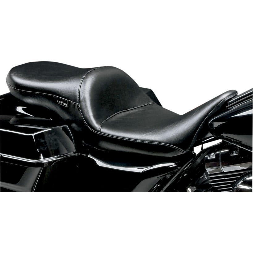 Le Pera Stitch 2 Up Black Maverick Seat 1 Piece Touring Harley FLH