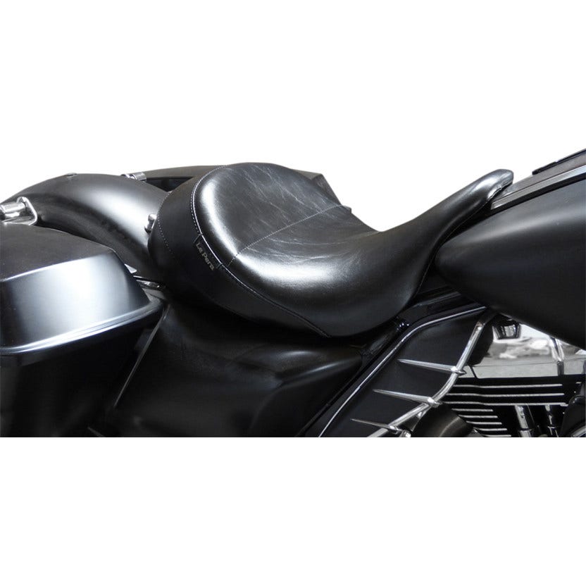 Le Pera LKU-017 Aviator Up Front Solo Seat 13" Wide Harley Touring FLH/T 08-23