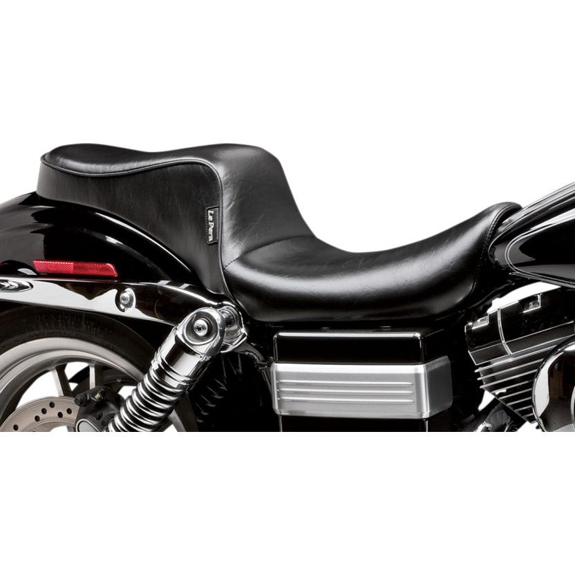 Le Pera LN-021 Black Smooth Stitch Cherokee 2 Up Seat Harley Dyna FXD 96-03