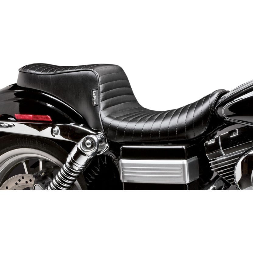 Le Pera LN-023 PT Pleated Stitch Cherokee 2 Up Seat Harley Dyna FXDWG 96-03