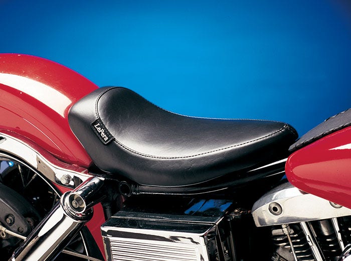 Le Pera LN-852 Smooth Black Solhouette Series Solo Seat Harley Big Twin 64-84