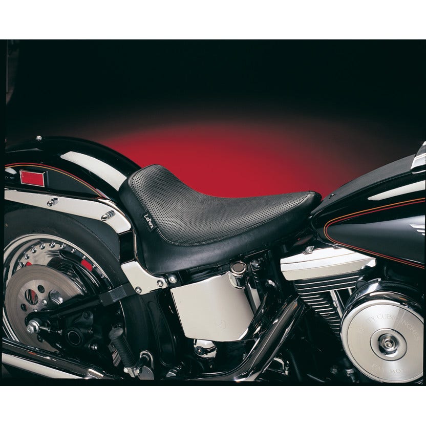 Le Pera LN-870 Basket Weave Silhouette Style Solo Driver Seat 84-99 Softail