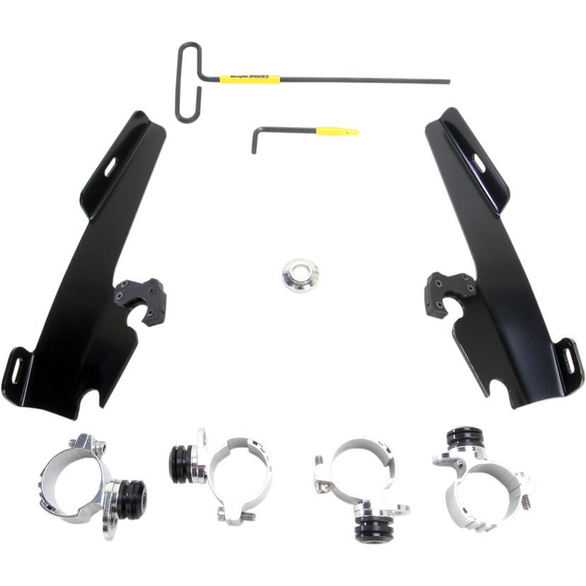 Memphis Shades Black Trigger-Lock Mount Batwing Fairing Harley 1200L 883N/L