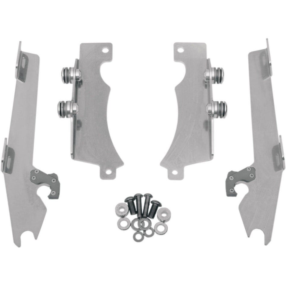 Memphis Shades Polished Trigger-Lock Mount Batwing Fairing Yamaha V-Star XVS1300