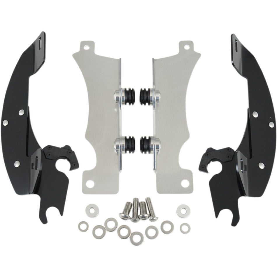 Memphis Shades Black Trigger-Lock Mount Batwing Fairing Yamaha V-Star XV950