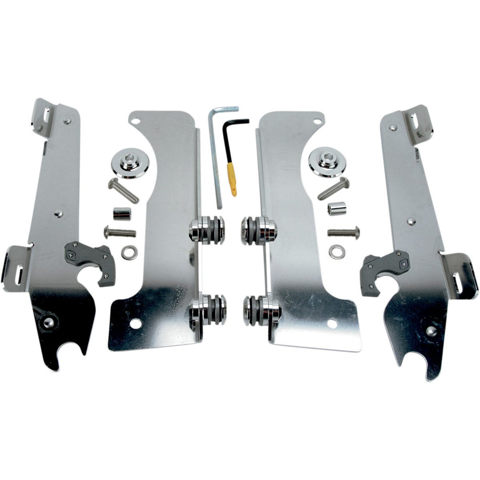 Memphis Shades MEK1937 Polished Trigger-Lock Mount Batwing Fairing Yamaha XV1900