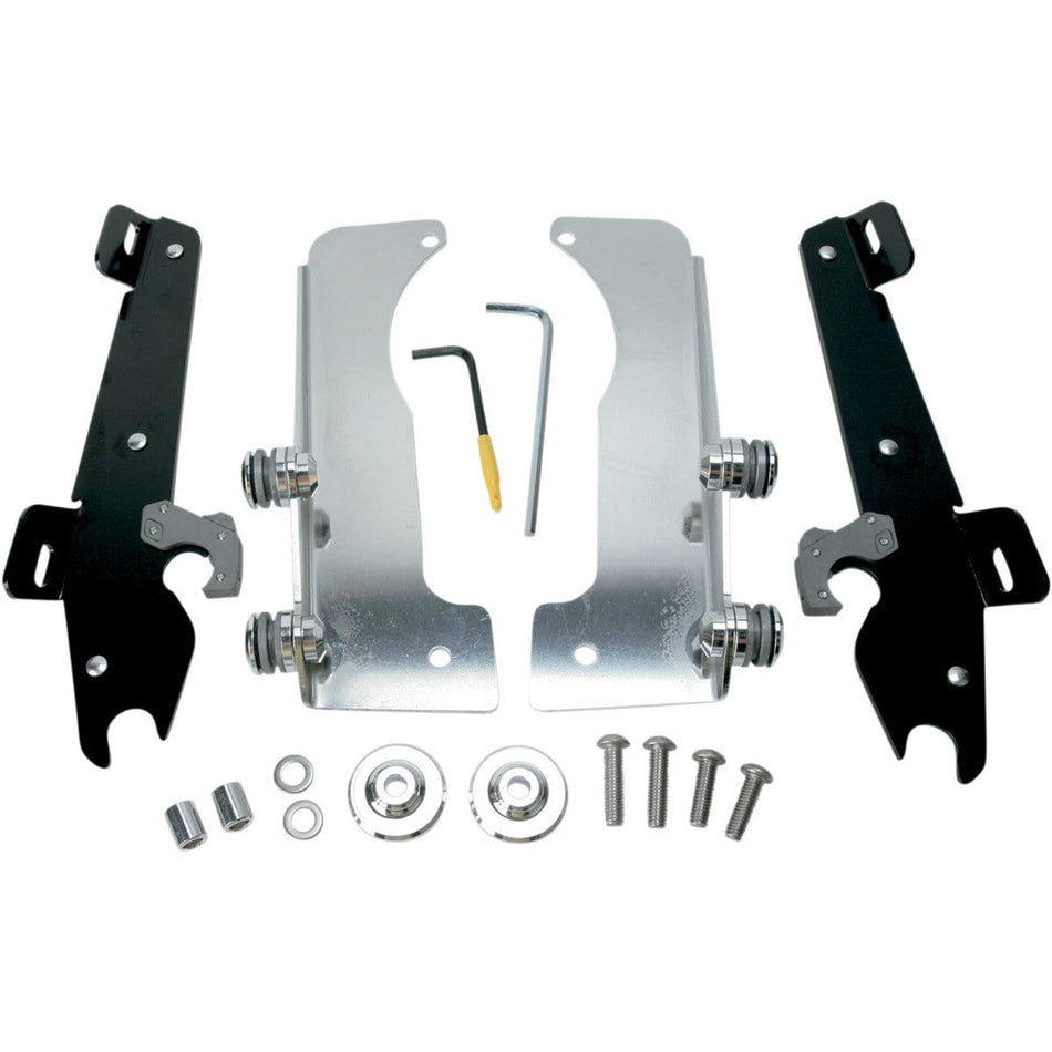 Memphis Shades MEK1938 Black Trigger-Lock Mount Batwing Fairing Yamaha XV1900