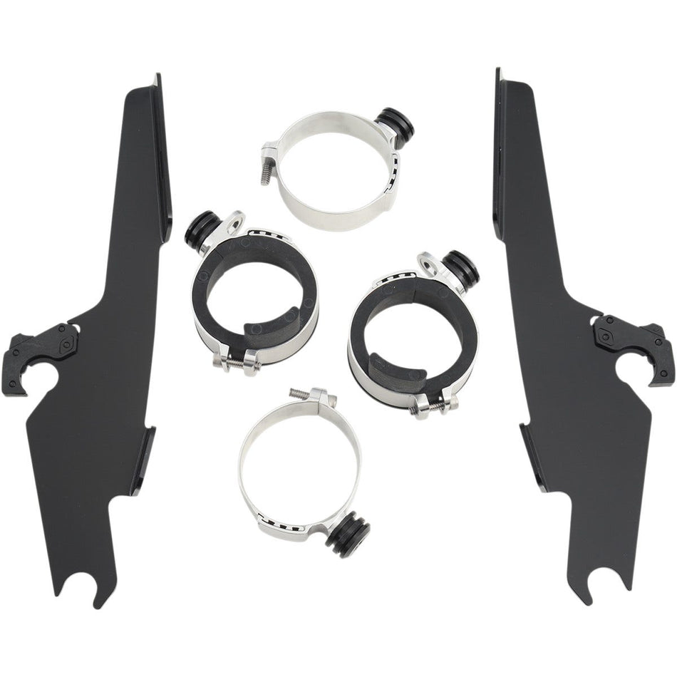 Memphis Shades Black Trigger-Lock Mount Batwing Fairing Yamaha XVS1100 Classic