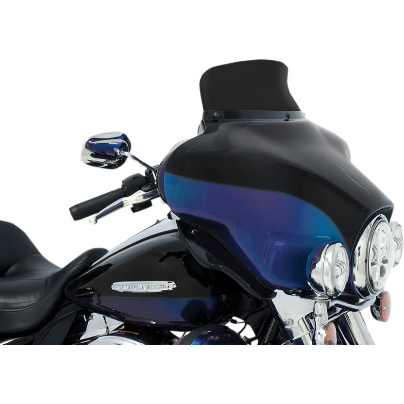 Memphis Shades Dark Black Smoke 4.5" Spoiler Windshield for Harley FLH/T 96-13