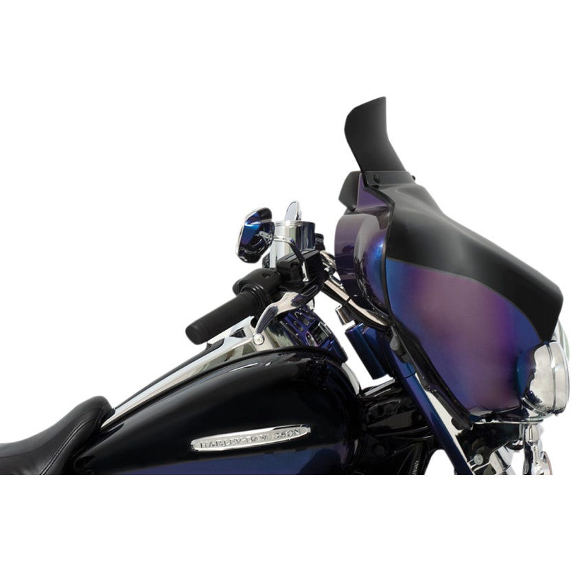 Memphis Shades Dark Black Smoke 4.5" Spoiler Windshield for Harley FLH/T 96-13
