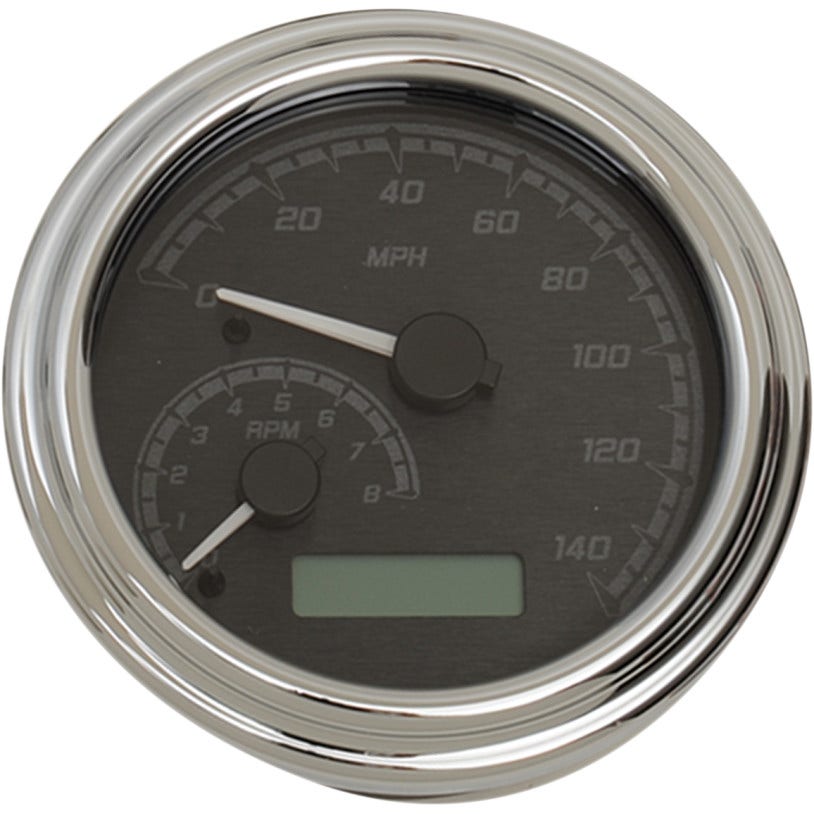 Dakota Digital MVX-2002-KG-C Black/Gray & Chrome MVX Gauge Speedo Tach HD 96-03