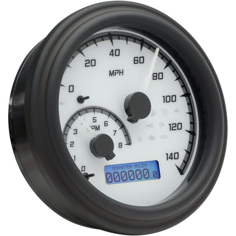 Dakota Digital MVX-2002-WG-K White/Gray & Black MVX Gauge Speedo Tach HD 96-03