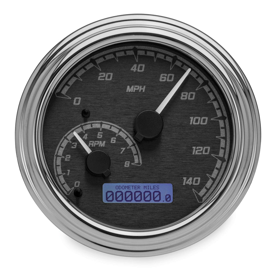 Dakota Digital MVX-2011-KG-C Black/Gray Chrome MVX Gauge Speedo Tach Harley 11-